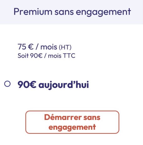 Premium sans engagement